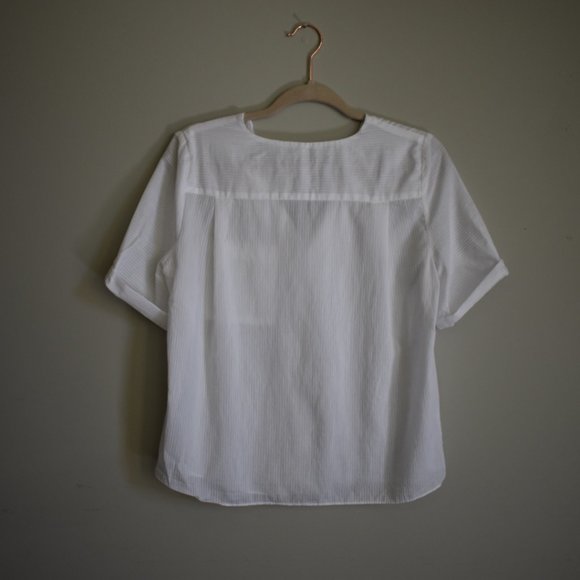 Zara Basic White Top size S - Picture 3 of 4